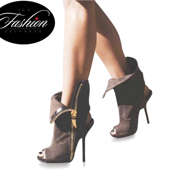 Faux Suede Moto Booties 🔥 Size 37/7 available - Picture 2 of 3